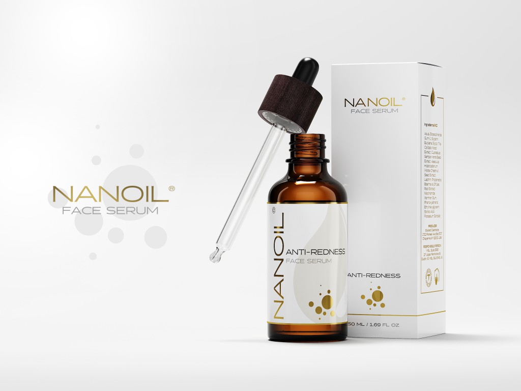 Gesichtsserum für die Haut mit Neigung zu Couperose gegen Reizungen Nanoil
