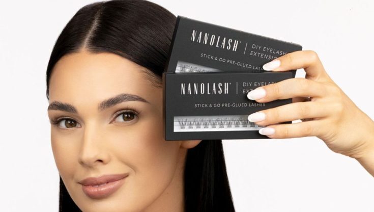nanolash Vorgeklebte Wimpern für die Verlängerung zu Hause